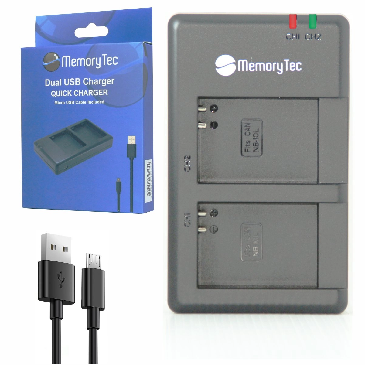 DU Carregador Duplo NB-2L para Canon