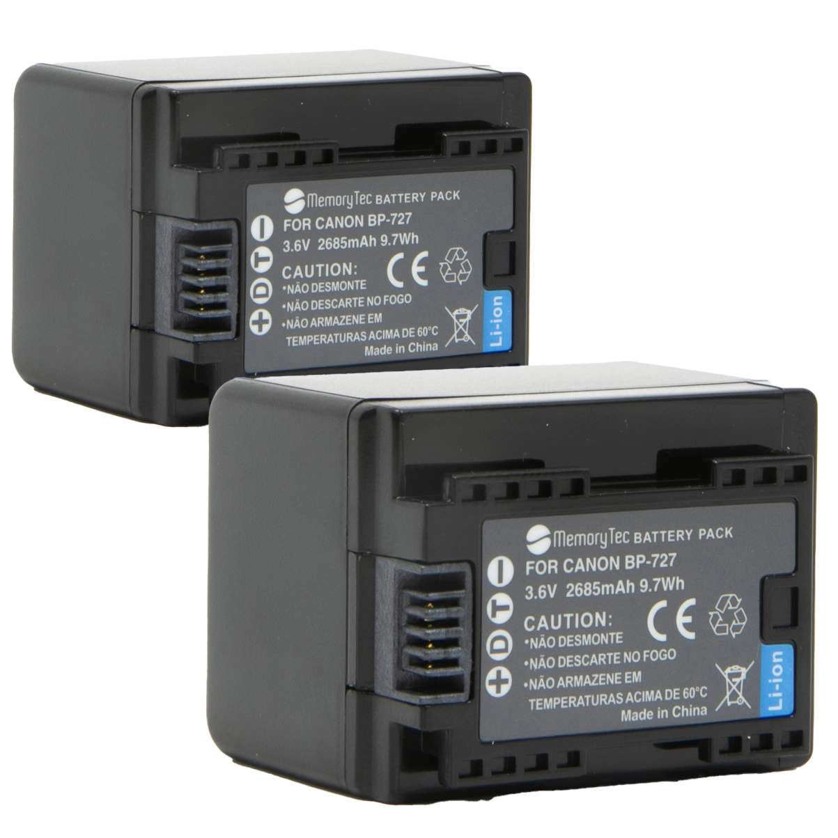 Kit 2 Baterias BP-727 para Canon