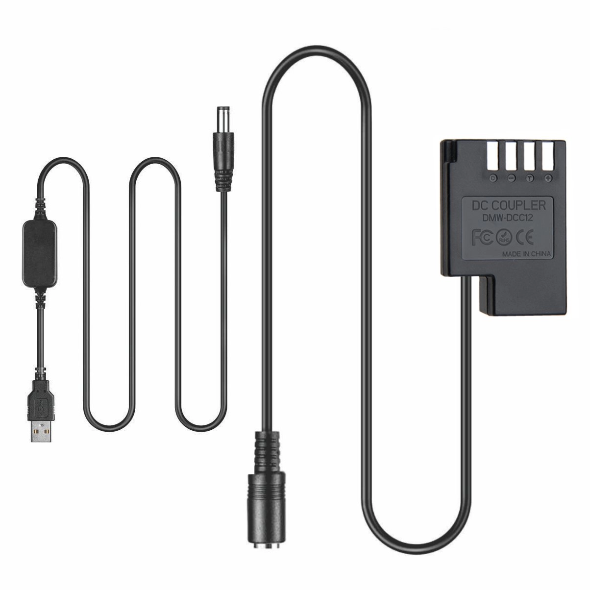 Adaptador Dummy USB DCC12 / DMW-BLF19 para Panasonic