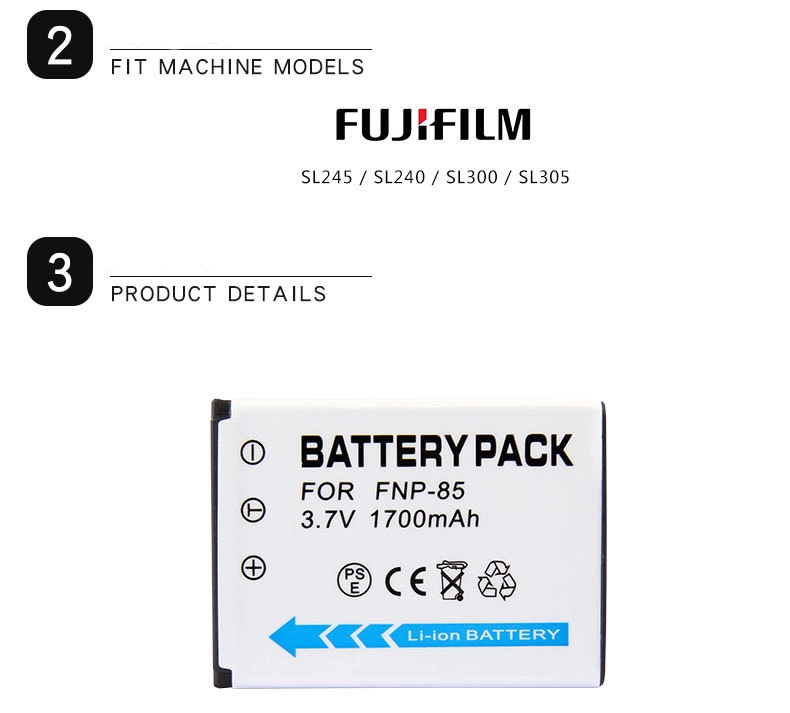 Bateria NP-85 para Fujifilm Bateria NP-85 para Fujifilm