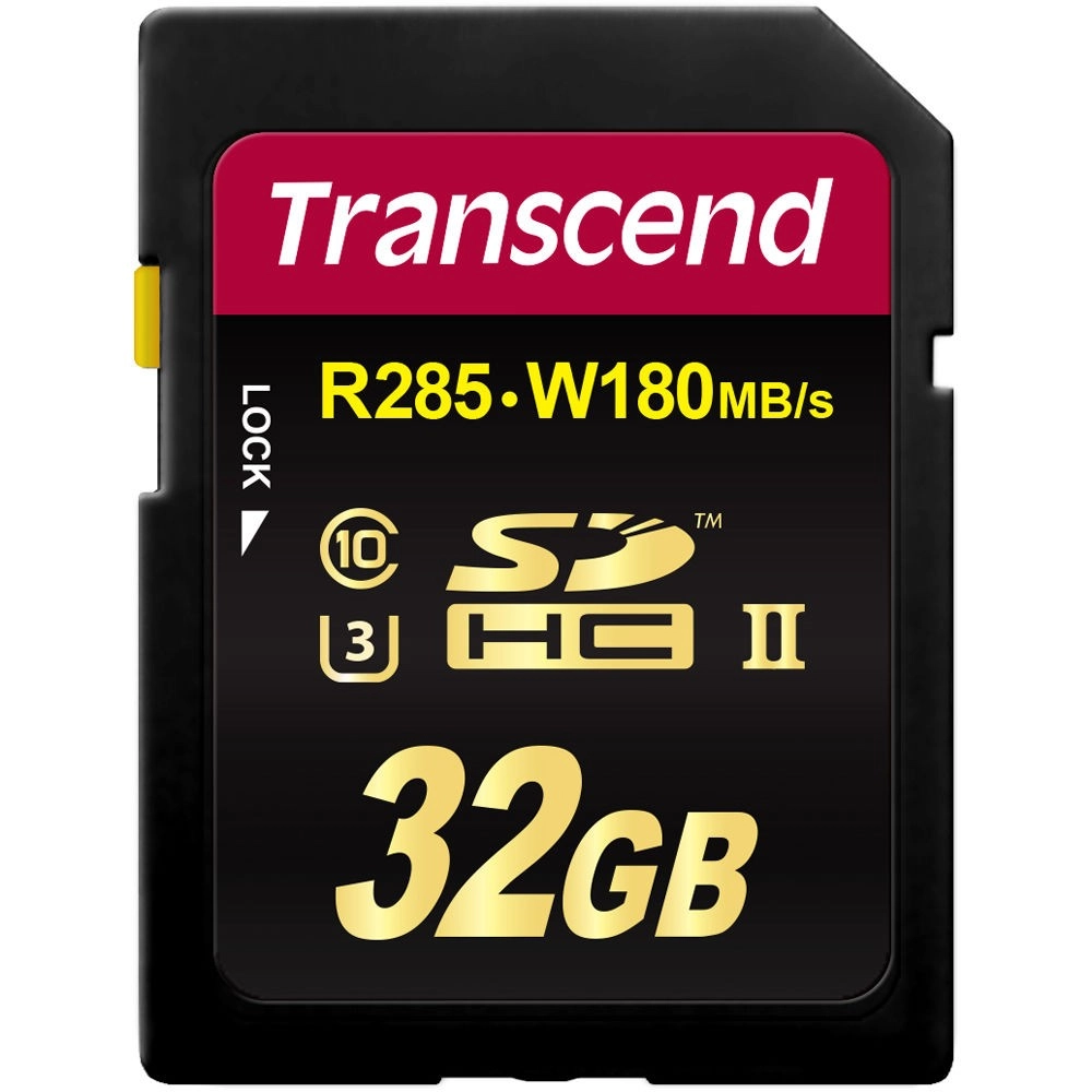 SDHC 32GB TRANSCEND ULTIMATE R285/W180