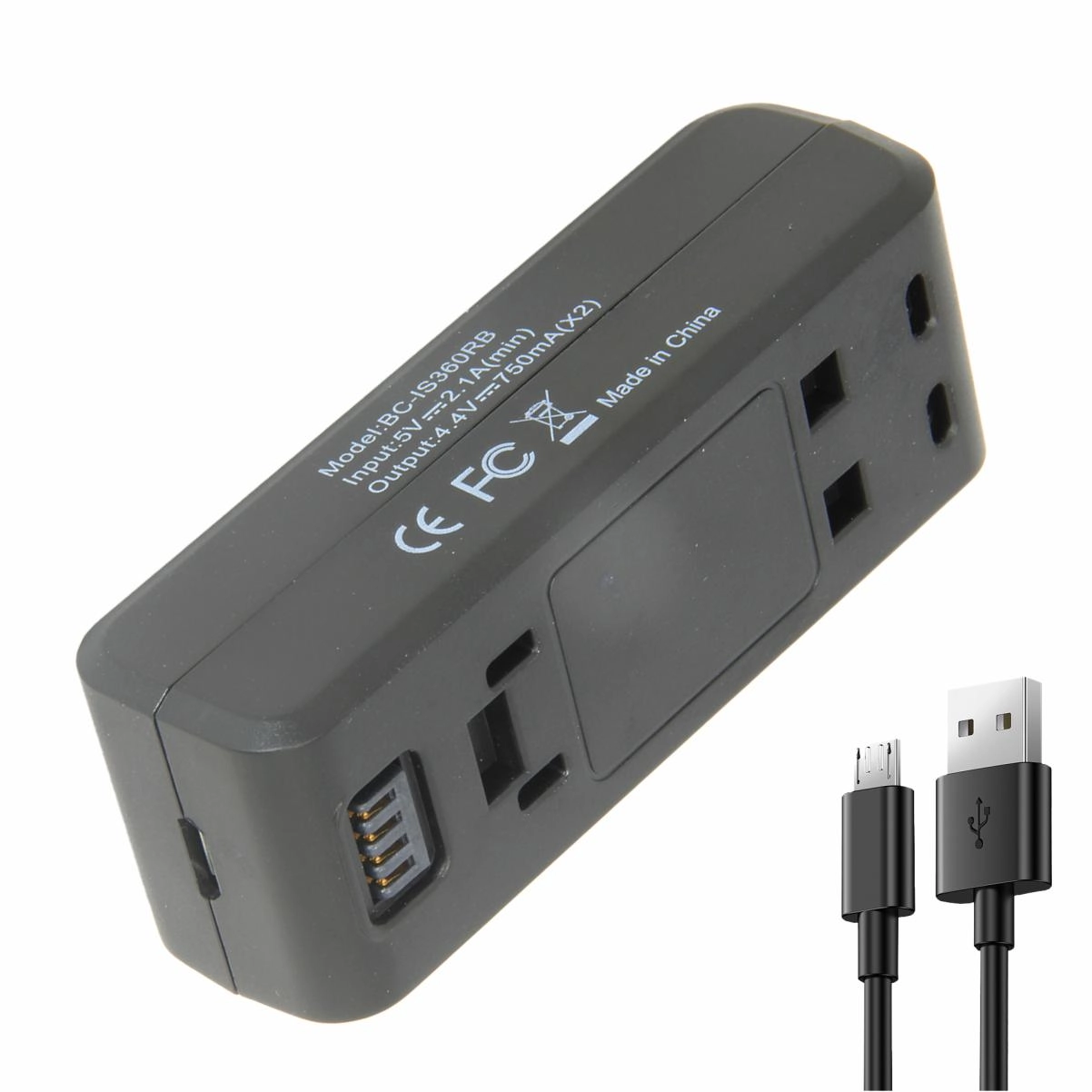 Kit 2 Baterias IS360RB + Carregador Duplo INSTA360 One R Action