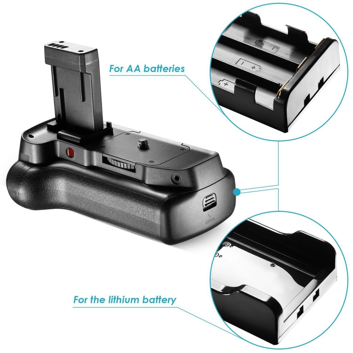 Battery Grip 1100DH para Canon EOS Rebel T5 / T6 Battery Grip 1100DH para Canon EOS Rebel T5 / T6
