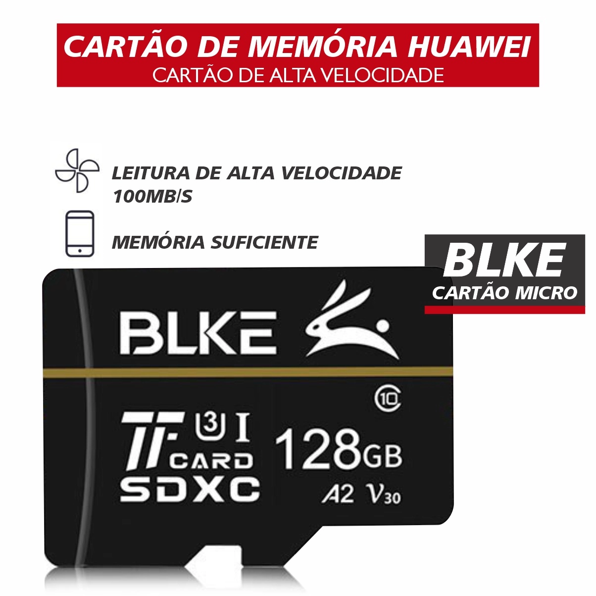 MICRO SDXC 128GB BLKE CL10