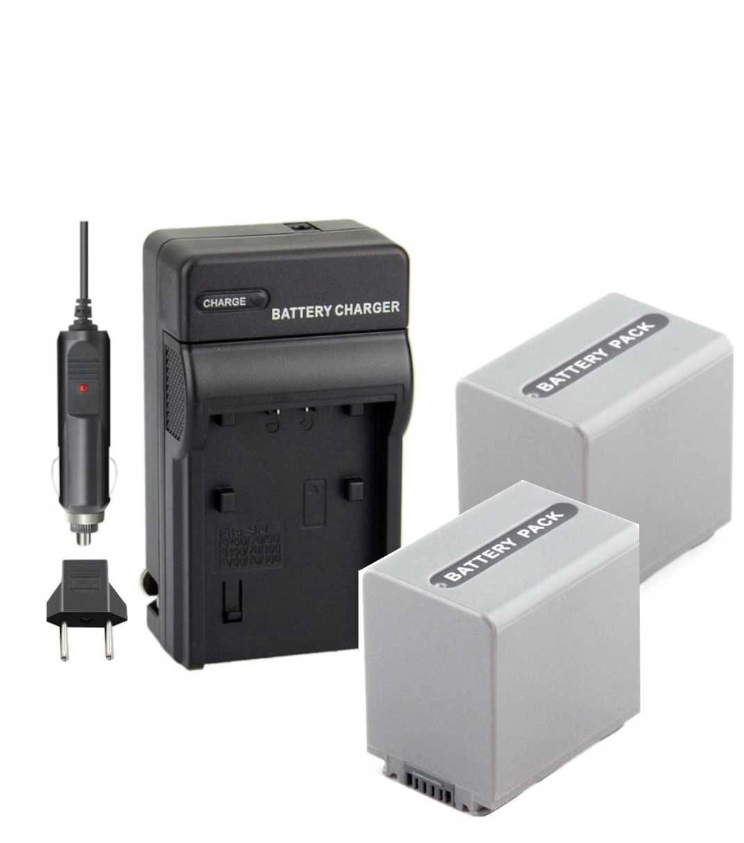 Kit 2 Baterias NP-FP90 + Carregador para Sony