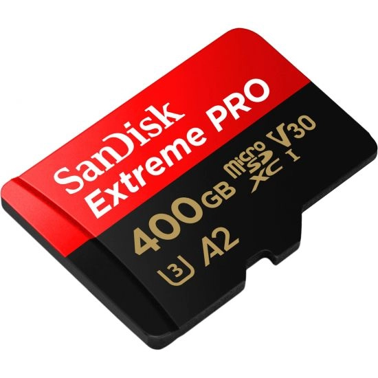 MICROSDXC Sandisk 400GB Extreme Pro A2 170Mb/s com adaptador