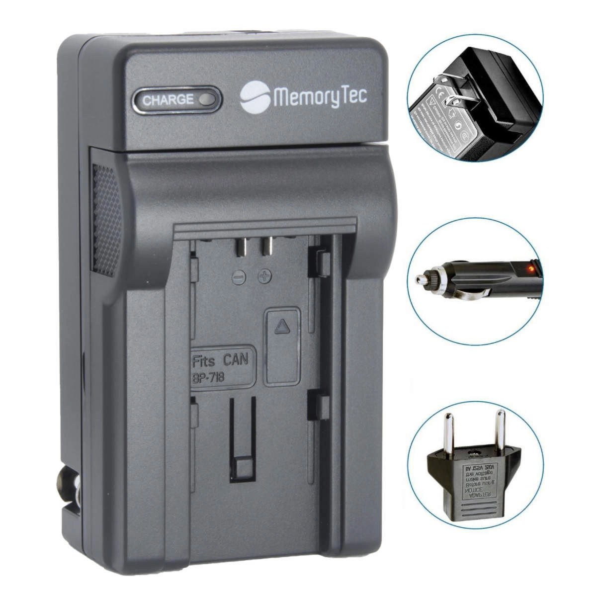 DC131 Carregador BP-718 e BP-727 para Canon