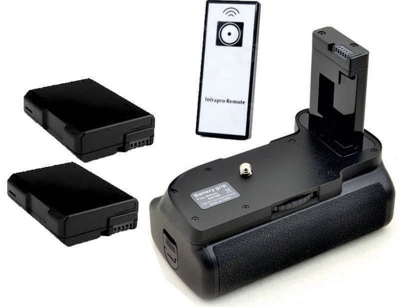 Kit Battery Grip MB-D5100 + 2 Baterias EN-EL14 para Nikon