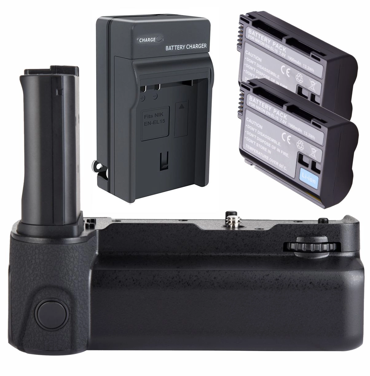 Kit Battery Grip MB-N10RC + 2 Baterias EN-EL15 + Carregador para Nikon Z6 / Z7