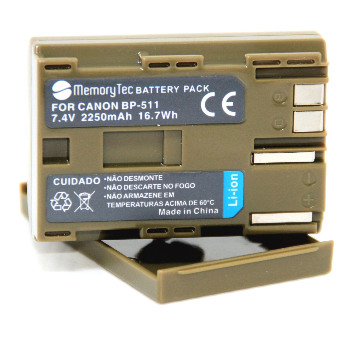 Kit 4 Baterias BP-511 + Carregador Duplo DL para Canon