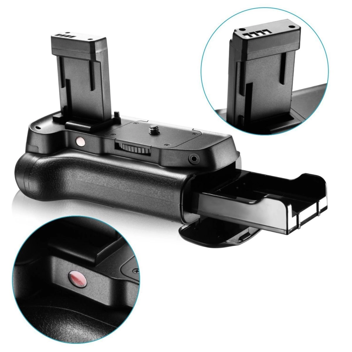 Kit Battery Grip 1100DH + 2 Baterias LP-E10 + Carregador para Canon T5 / T6 / T7