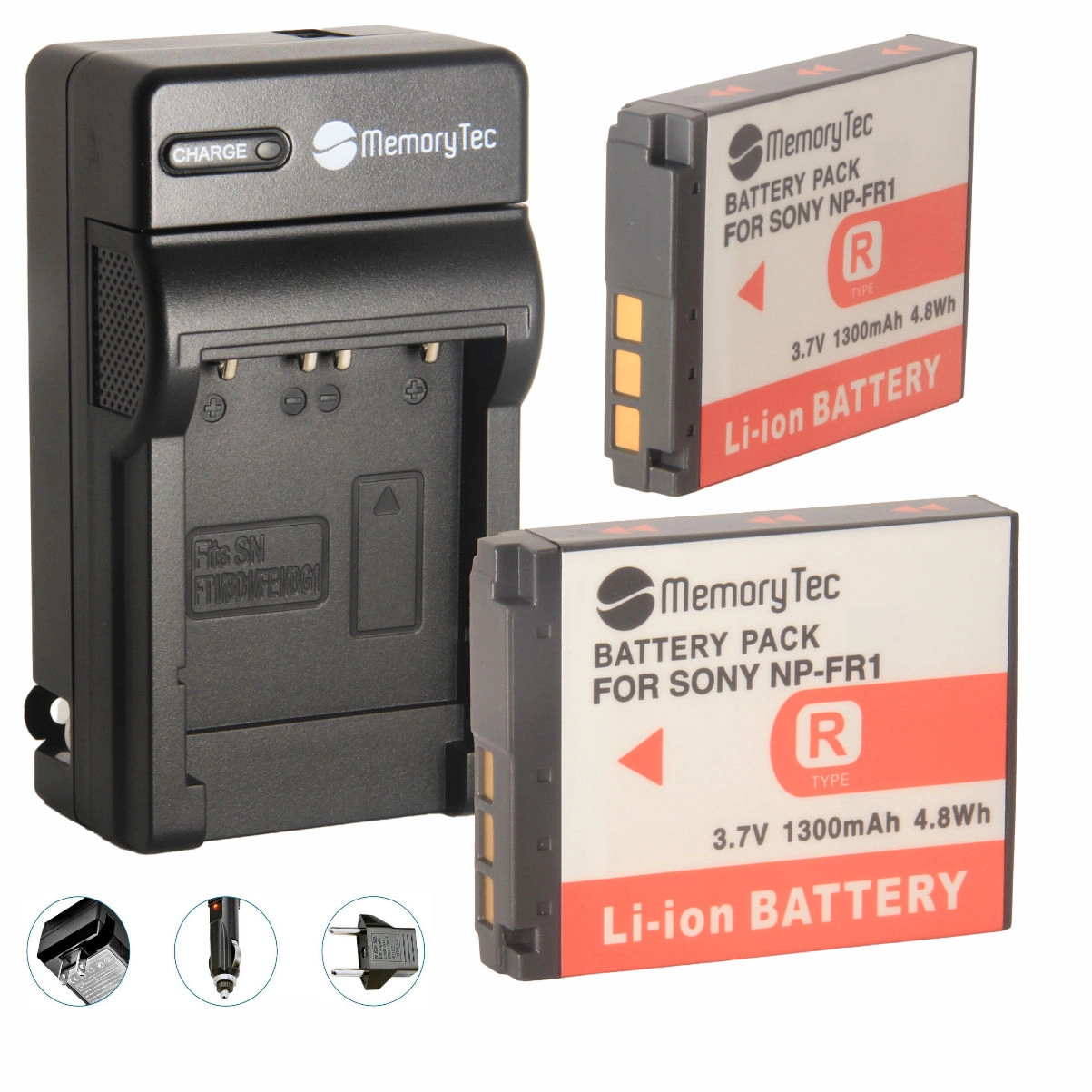 Kit 2 Baterias NP-FR1 + Carregador para Sony