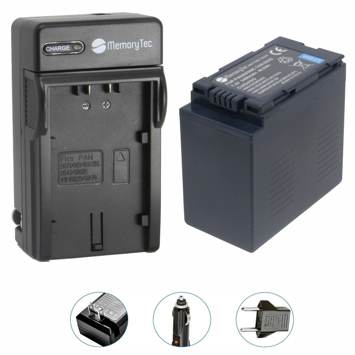 Kit 1 Bateria CGR-D54S + Carregador para Panasonic Kit 1 Bateria CGR-D54S + Carregador para Panasonic