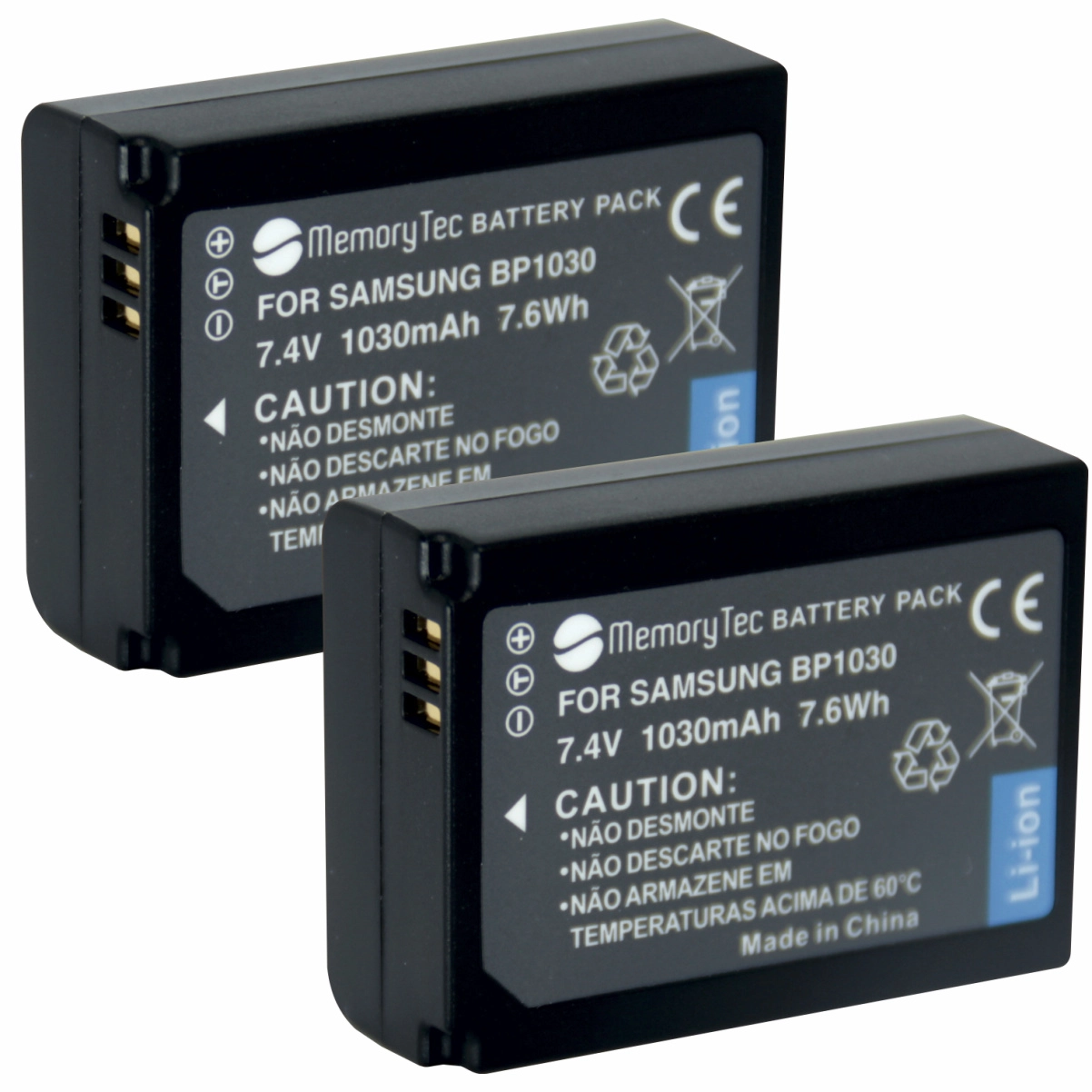 Kit 2 Baterias BP-1030 para Samsung