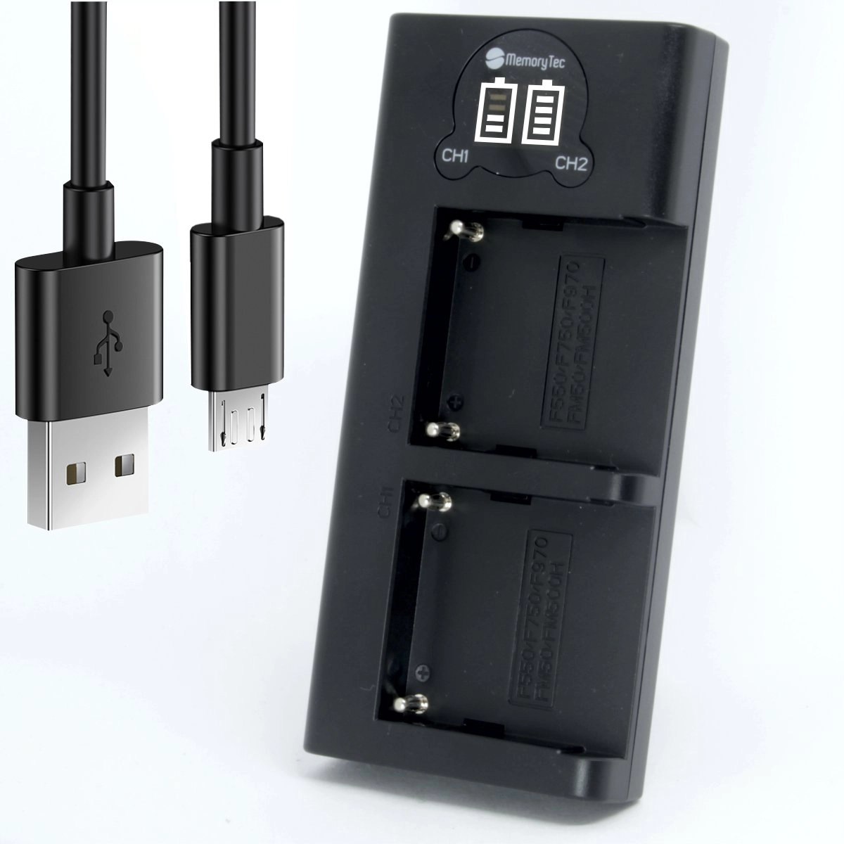 Kit 1 Bateria NP-F750/770 + Carregador Duplo DL para Sony