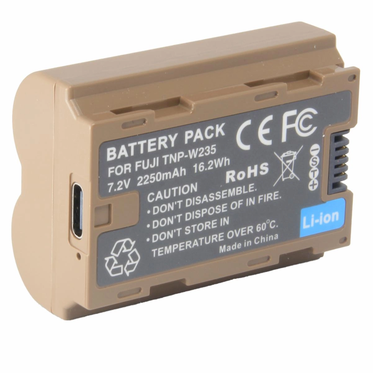 Bateria Com USB-C TNP-W235 para FujiFilm Bateria Com USB-C TNP-W235 para FujiFilm