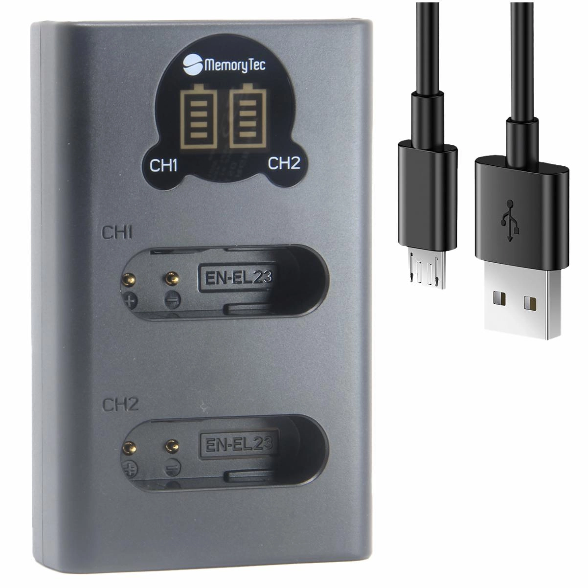 DL Carregador Duplo EN-EL23 para Nikon DL Carregador Duplo EN-EL23 para Nikon