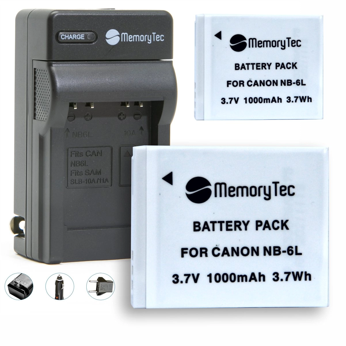 Kit 2 Baterias NB-6L + Carregador para Canon Kit 2 Baterias NB-6L + Carregador para Canon