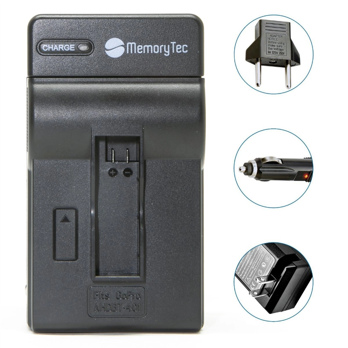 Kit 2 Baterias AHDBT-401 + Carregador para GoPro 4