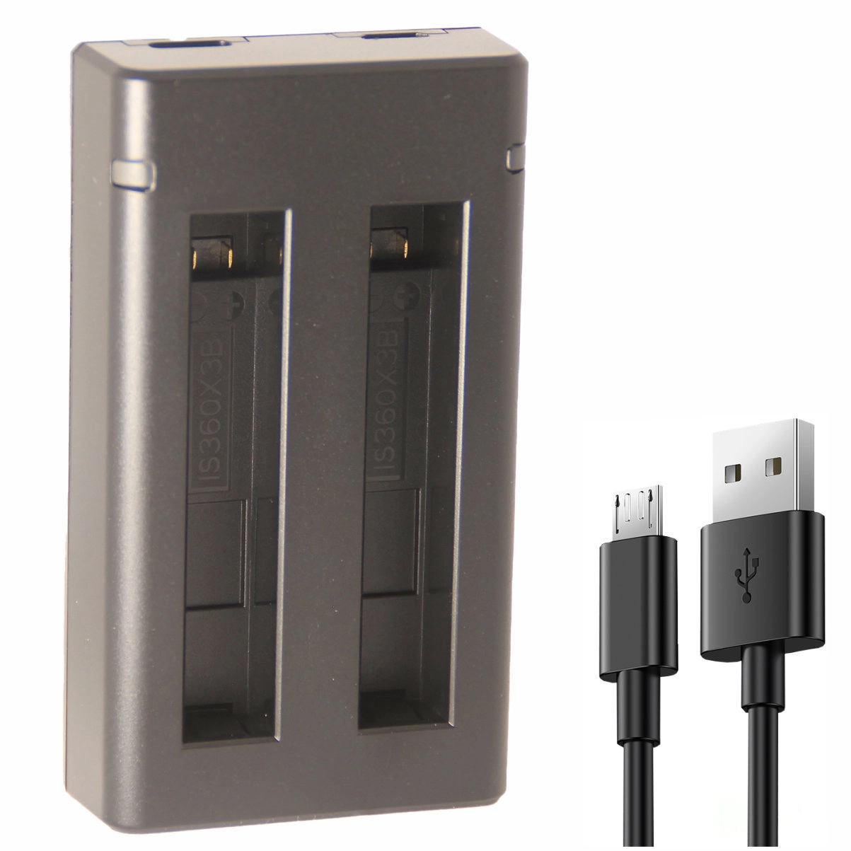 Kit 2 Baterias IS360X3B + Carregador Duplo para ISTA360 One X3 Kit 2 Baterias IS360X3B + Carregador Duplo para ISTA360 One X3