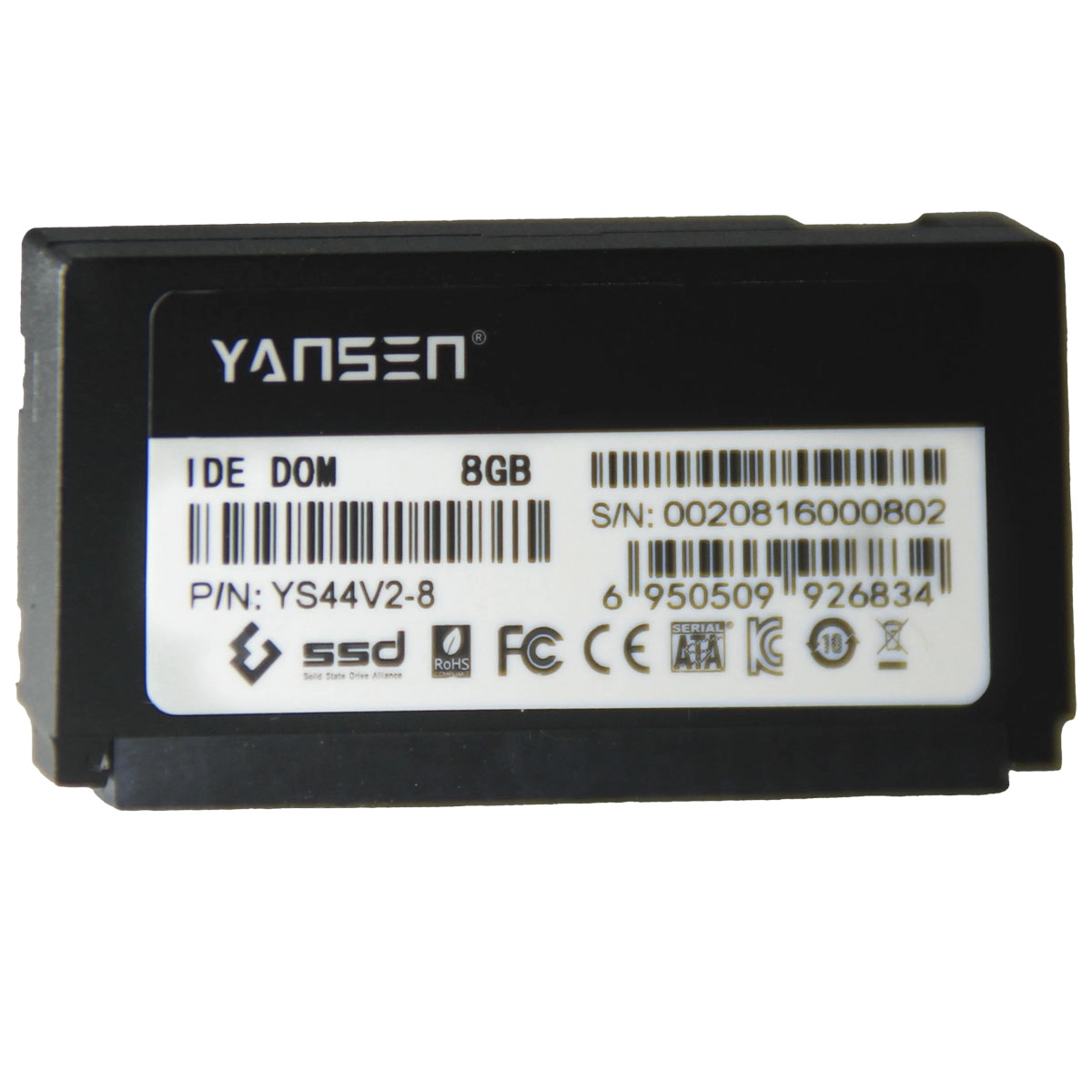 Módulo Yansen 8GB IDE Flash DOM 44 Pinos PATA