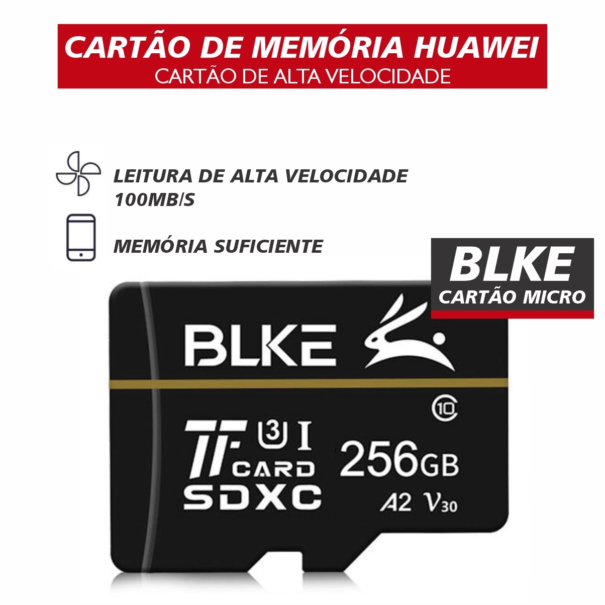 MICRO SDXC 256GB BLKE CL10