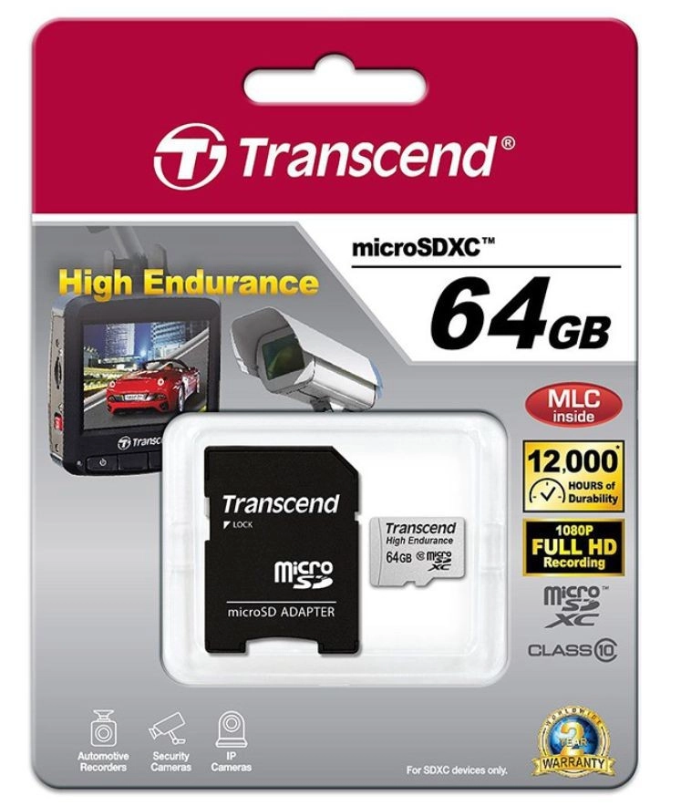 MICRO SDHC Transcend 64GB HIGH ENDURANCE MICRO SDHC Transcend 64GB HIGH ENDURANCE