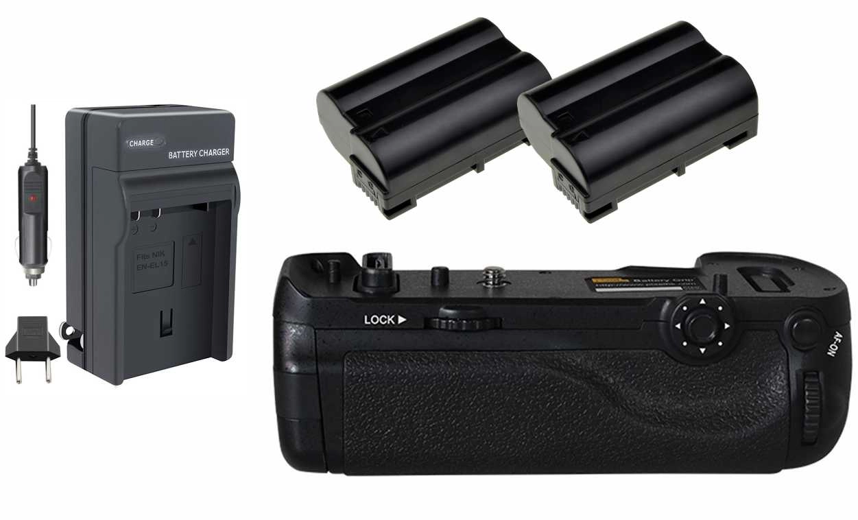 Kit Battery Grip MB-D18 + 2 Baterias EN-EL15 + Carregador para Nikon Kit Battery Grip MB-D18 + 2 Baterias EN-EL15 + Carregador para Nikon