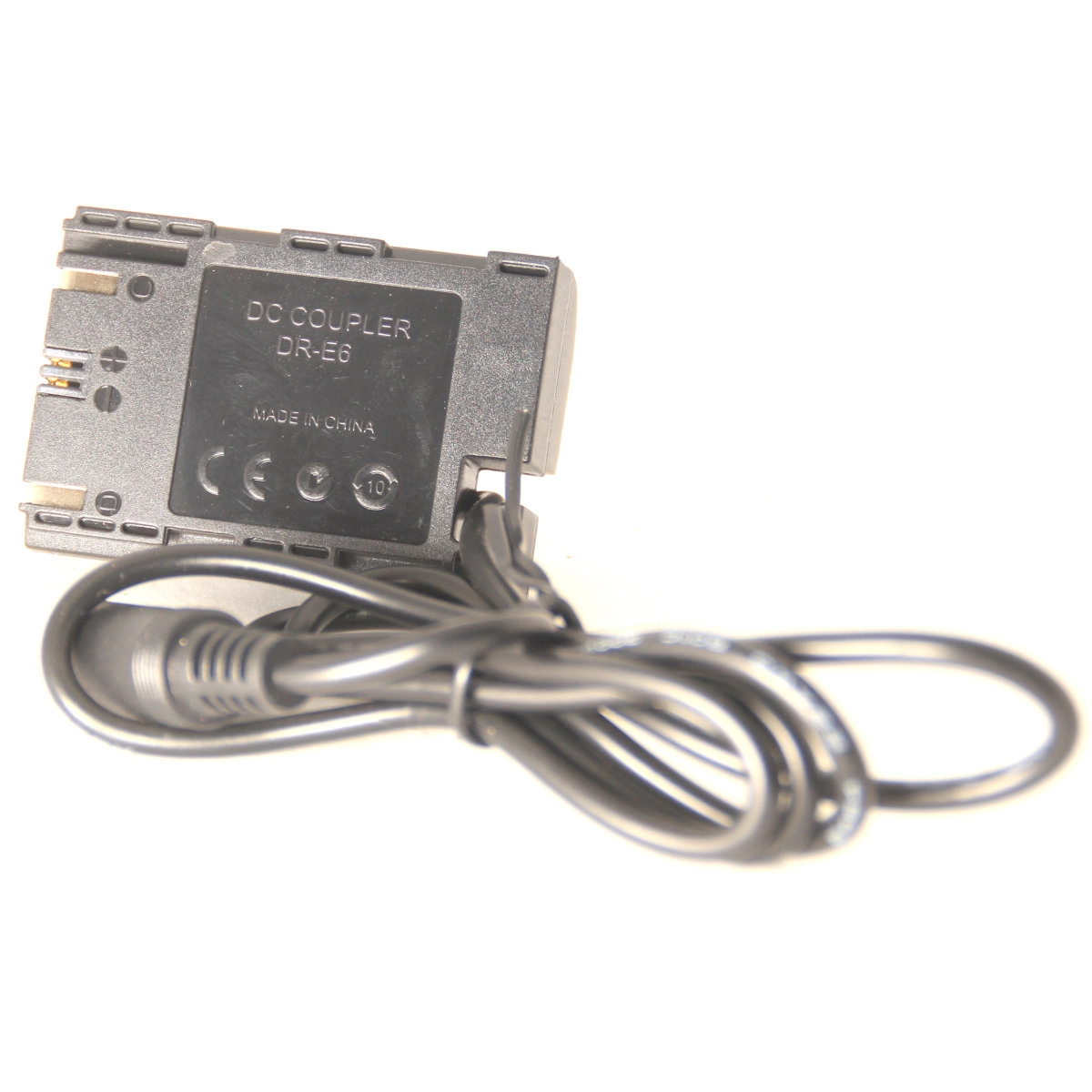 Adaptador Dummy TOMADA DR-E6 / LP-E6 para Canon Adaptador Dummy TOMADA DR-E6 / LP-E6 para Canon