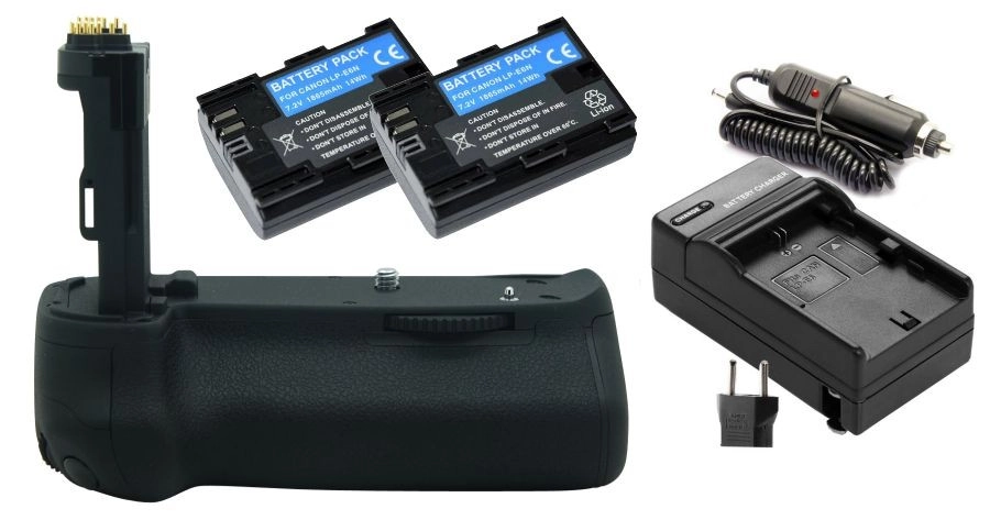 Kit Battery Grip BG-E13 + 2 Baterias LP-E6 + 1 Carregador para Canon Kit Battery Grip BG-E13 + 2 Baterias LP-E6 + 1 Carregador para Canon