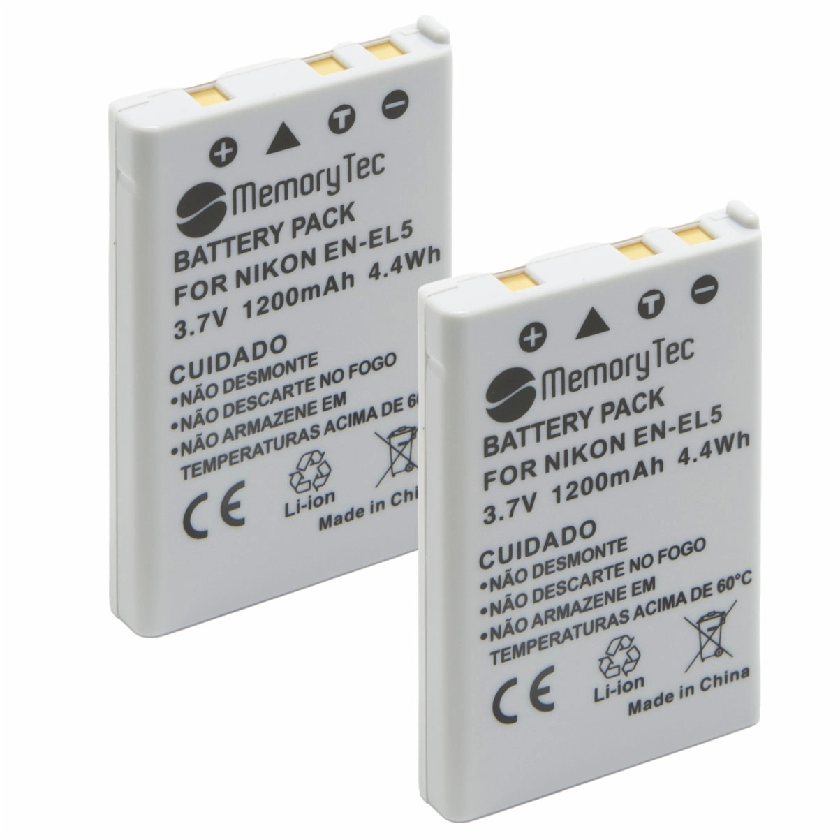 Kit 2 Baterias EN-EL5 + Carregador Duplo DL para Nikon Kit 2 Baterias EN-EL5 + Carregador Duplo DL para Nikon