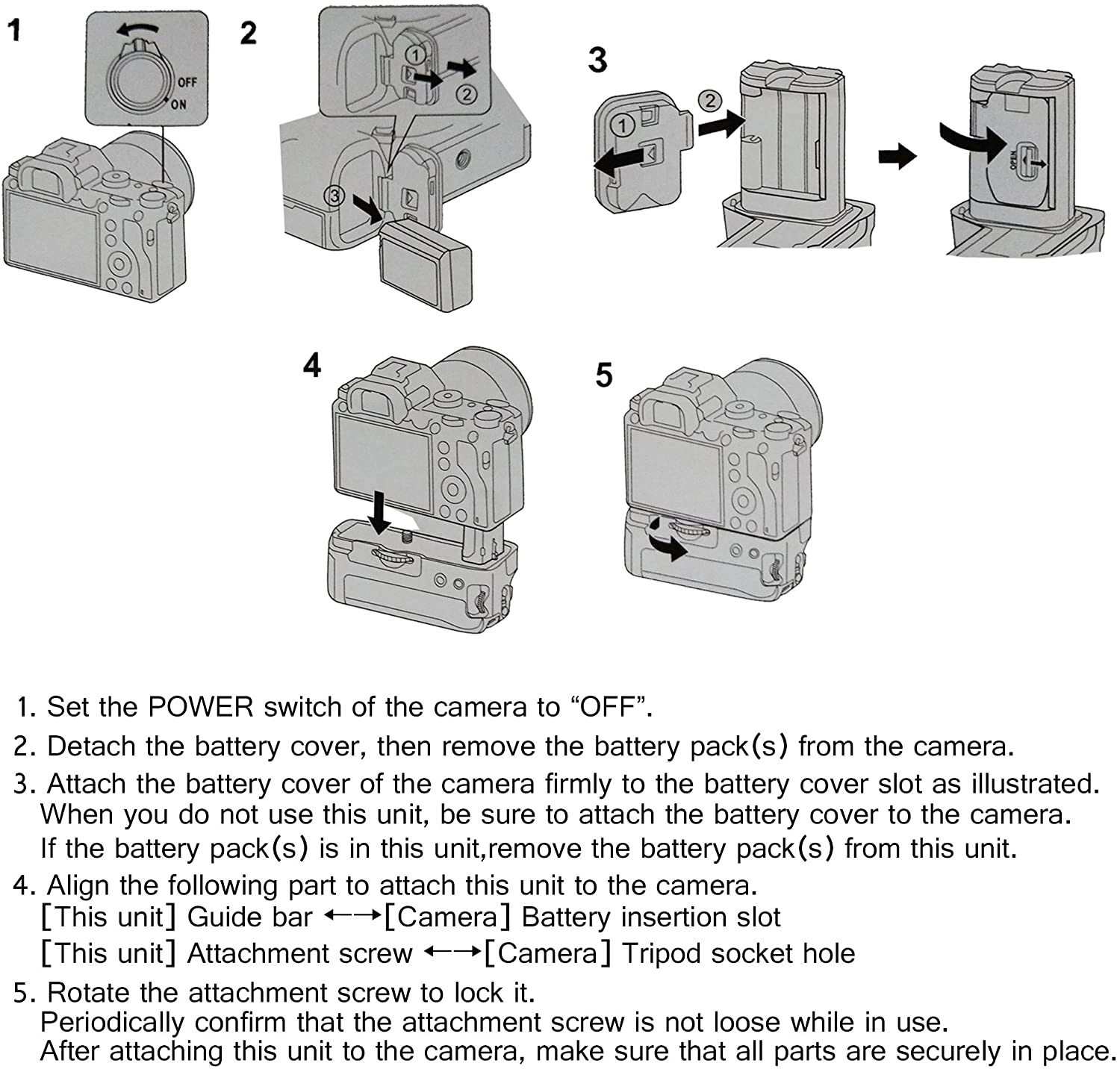 Battery Grip VG-C3EM para Sony A9 / A7RIII / A7MIII Battery Grip VG-C3EM para Sony A9 / A7RIII / A7MIII