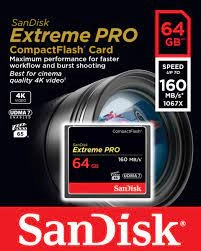 CF 64GB SANDISK EXTREME PRO 160MB