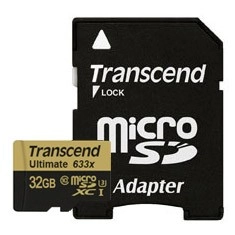 MICRO SDHC 32GB Transcend ULTIMATE 633X