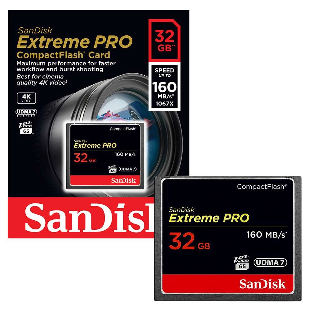 CF 32GB SANDISK EXTREME PRO 160MB CF 32GB SANDISK EXTREME PRO 160MB