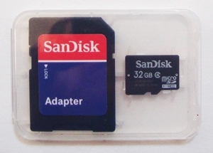 MICRO SDHC 32GB Sandisk COM ADAPT
