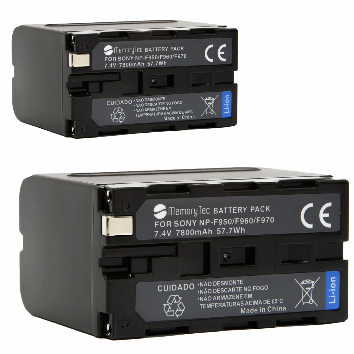 Kit 2 Baterias NP-F950/960/970 para Sony Kit 2 Baterias NP-F950/960/970 para Sony