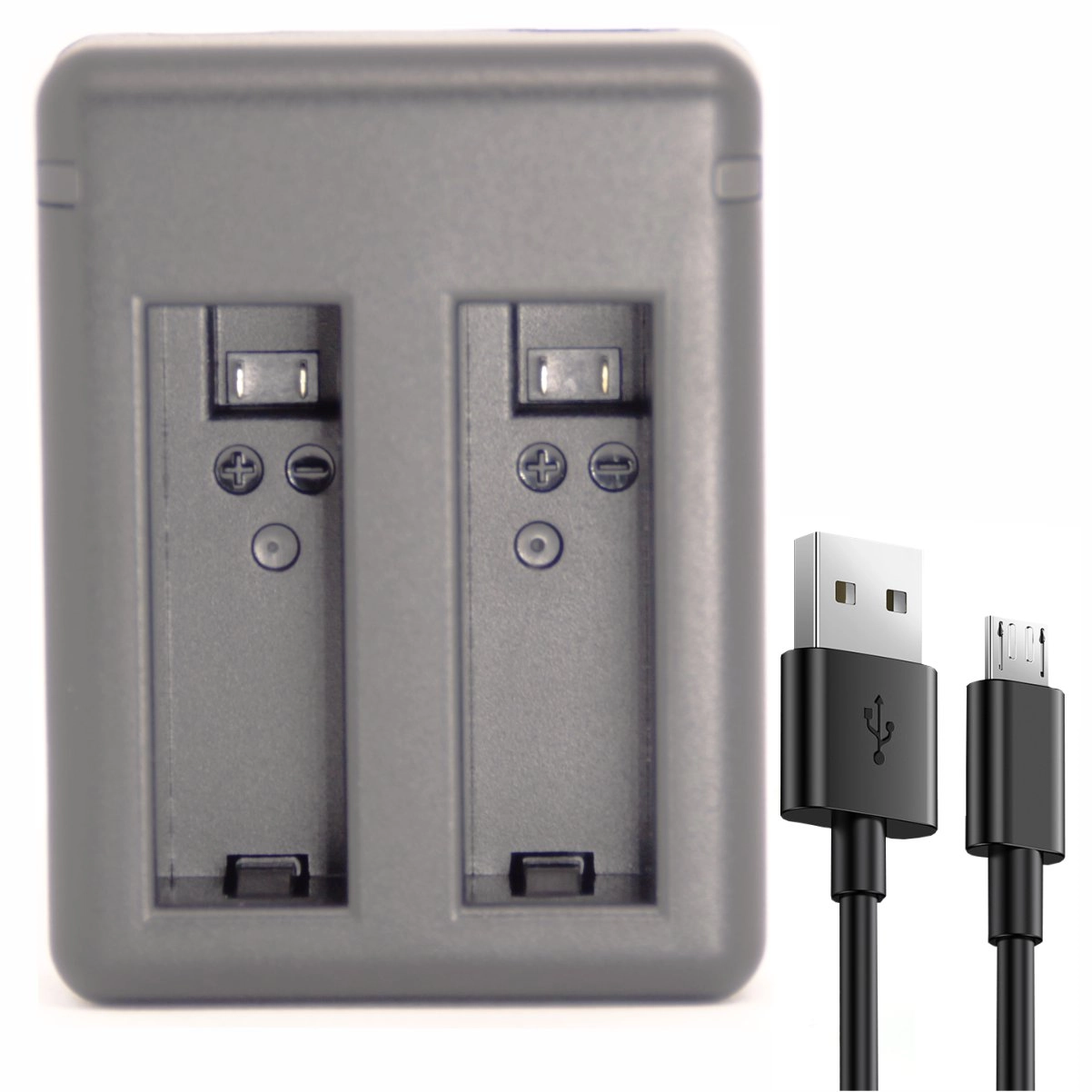 Kit 2 Baterias AHDBT-401 + Carregador Duplo para GoPro 4