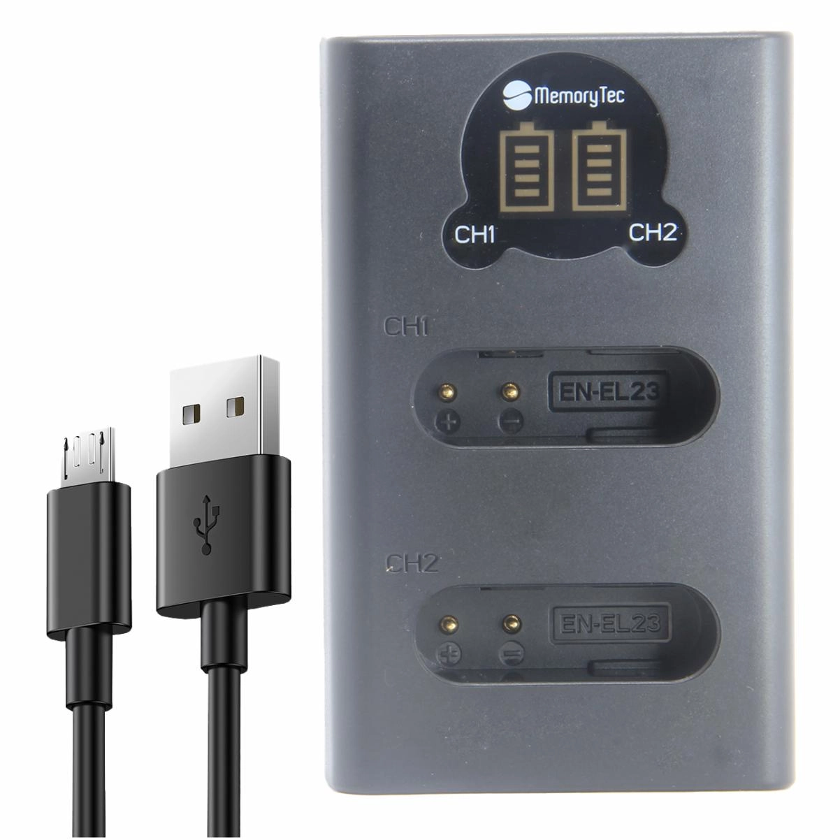 DL Carregador Duplo EN-EL23 para Nikon DL Carregador Duplo EN-EL23 para Nikon