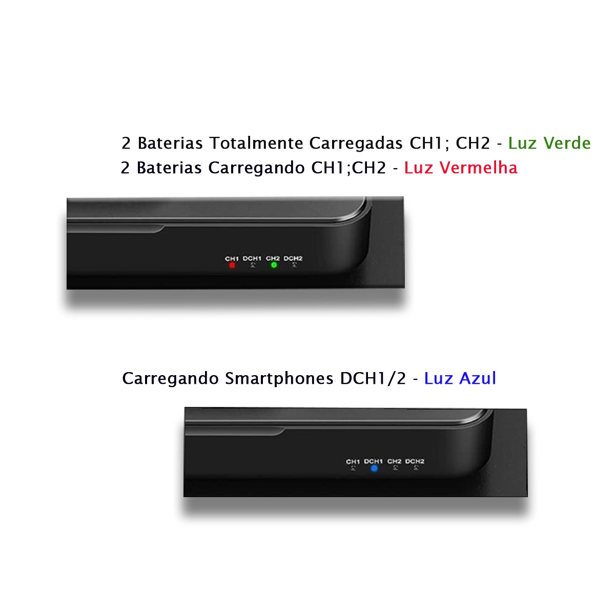 DB Carregador Duplo Case e Powerbank LP-E6 para Canon