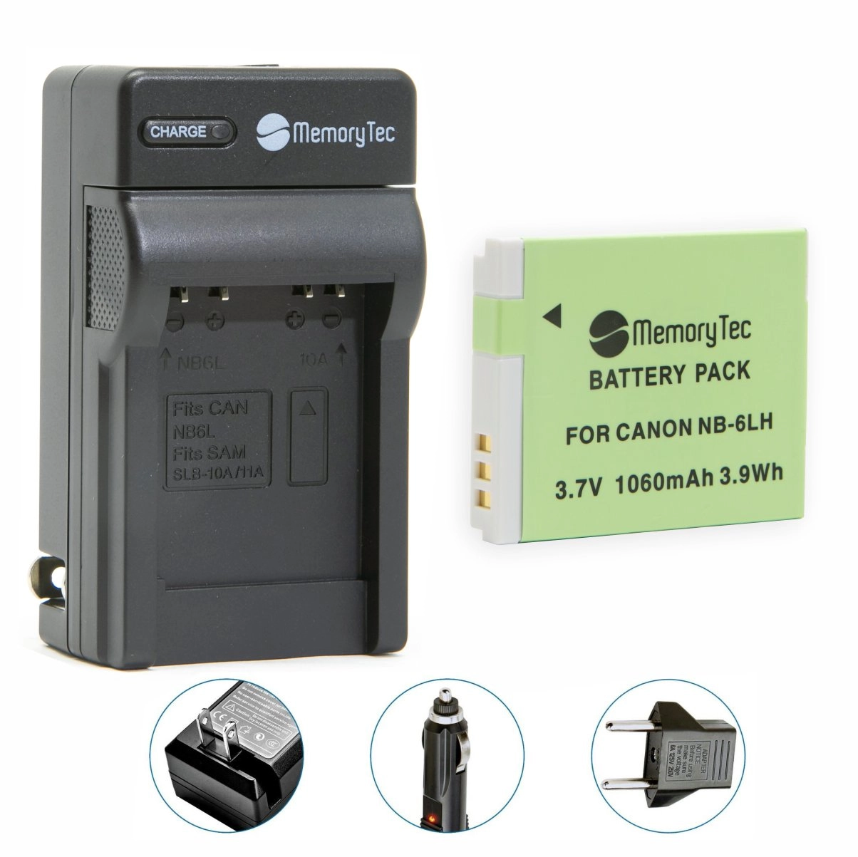Kit 1 Bateria NB-6LH + Carregador para Canon Kit 1 Bateria NB-6LH + Carregador para Canon