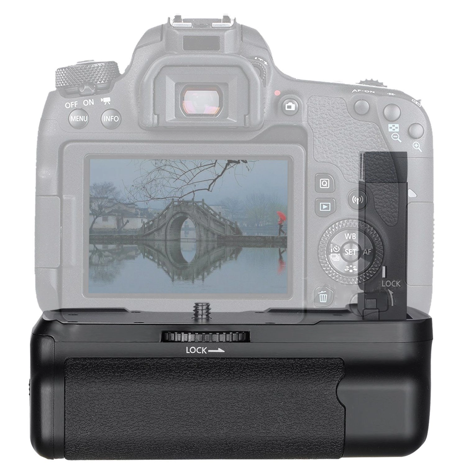 Battery Grip 800D para Canon EOS 800D / Rebel T7i / 77D / Kiss X9i