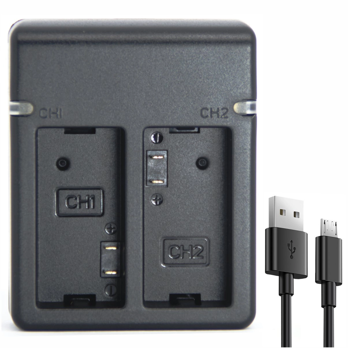 Kit 4 Baterias AHDBT-301 + Carregador Duplo para GoPro 3