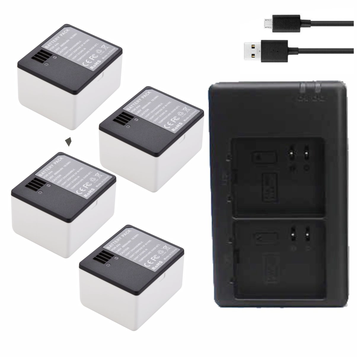 Kit 4 Baterias A4A + Carregador Duplo Arlo Pro 3 e Arlo Ultra Kit 4 Baterias A4A + Carregador Duplo Arlo Pro 3 e Arlo Ultra