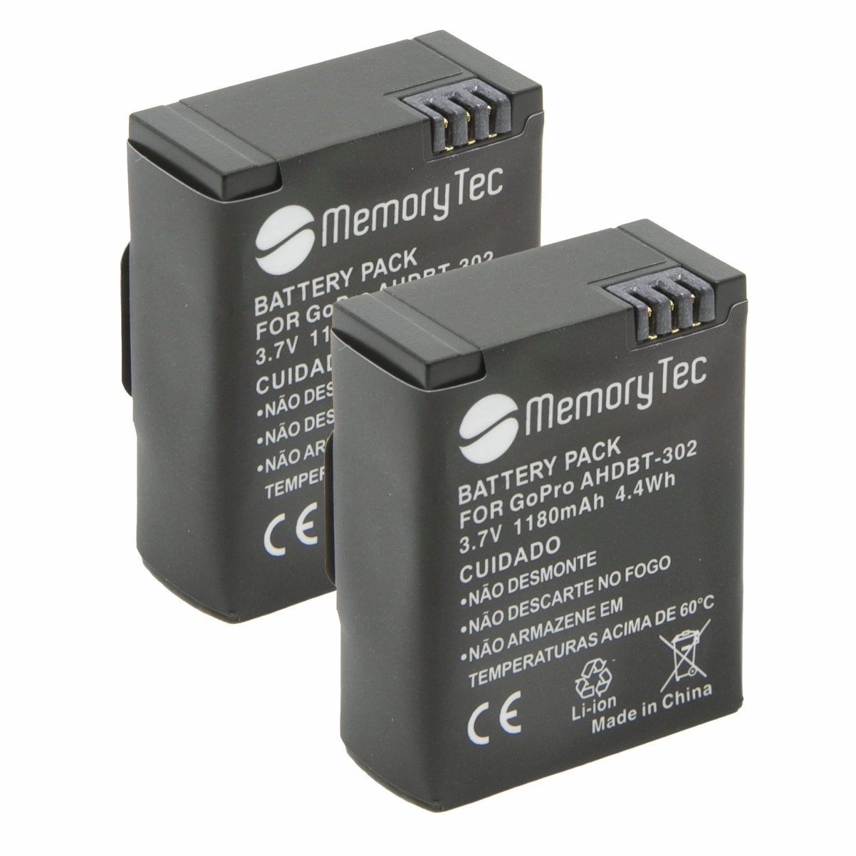 Kit 2 Baterias AHDBT-301 para GoPro 3 Kit 2 Baterias AHDBT-301 para GoPro 3