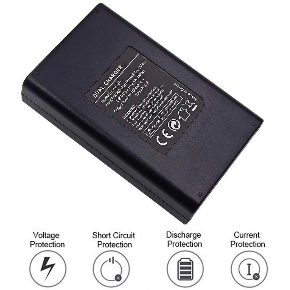 Kit 1 Bateria NB-6LH + Carregador Duplo DL para Canon Kit 1 Bateria NB-6LH + Carregador Duplo DL para Canon