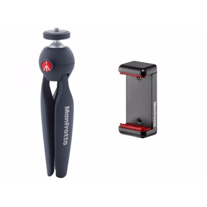 Manfrotto Mini Tripé MKPIXICLAMP-BK PIXI SMART para IPHONE CÂMERA COMPACT E DSLR
