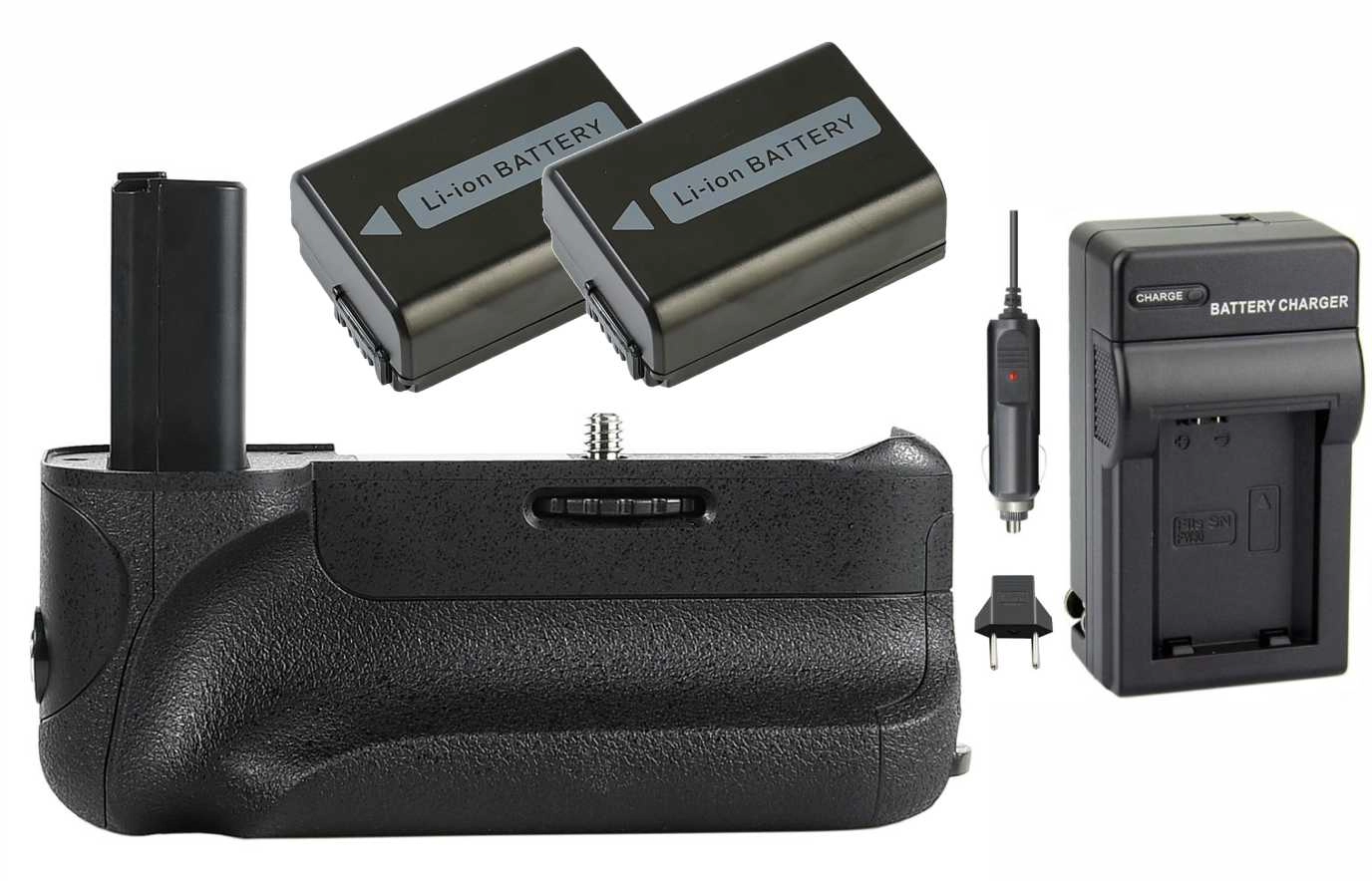 Kit Battery Grip VG-A6500 + 2 Baterias NP-FW50 + Carregador para Sony A6500 Kit Battery Grip VG-A6500 + 2 Baterias NP-FW50 + Carregador para Sony A6500