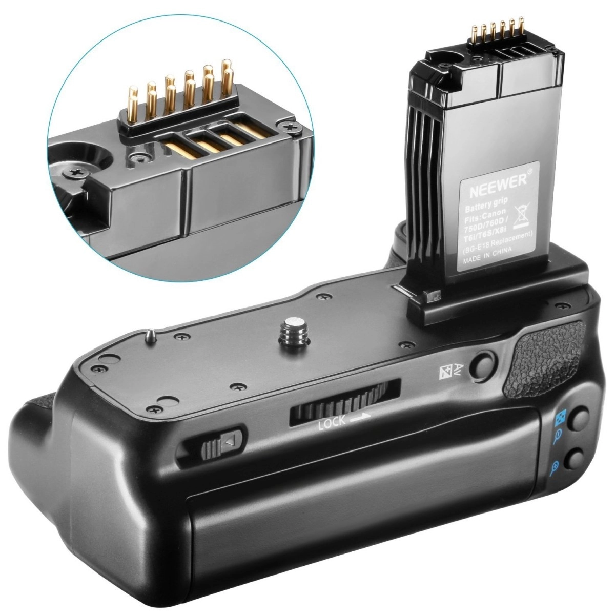 Battery Grip BG-E18 para Canon T6i / T6S / 760D / 750D / X8i