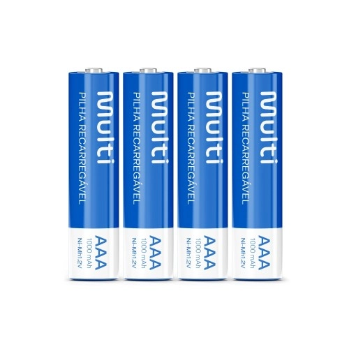 PILHA AAA 1000MAH 4 UNIDADES MULTILASER